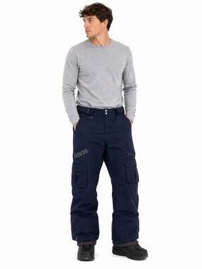 Bonfire Fusion Snowboard Pants Mens Medium Navy Cargo Insulated Ski Snow Pants